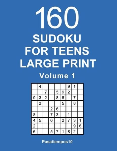 Cover for Pasatiempos10-English · Sudoku for Teens Large Print (Pocketbok) (2017)
