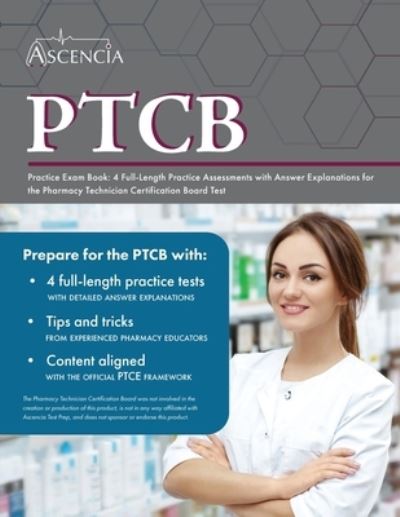 Cover for Falgout · PTCB Practice Exam Book: 4 Full-Length Practice Assessments with Answer Explanations for the Pharmacy Technician Certification Board Test (Paperback Book) (2022)