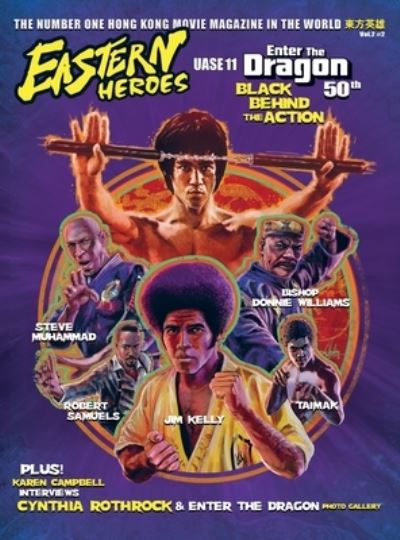 Cover for Easter Heroes Bruce Lee 50th Anniversary Black Behind the Action (Hardcover Book) [Hardback edition] (2023)