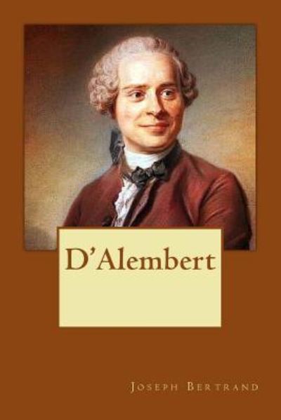 Cover for Joseph Bertrand · D'Alembert (Paperback Book) (2017)