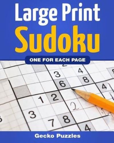 Cover for Gecko Puzzles · SUDOKU Large Print Puzzle Book (Pocketbok) (2018)
