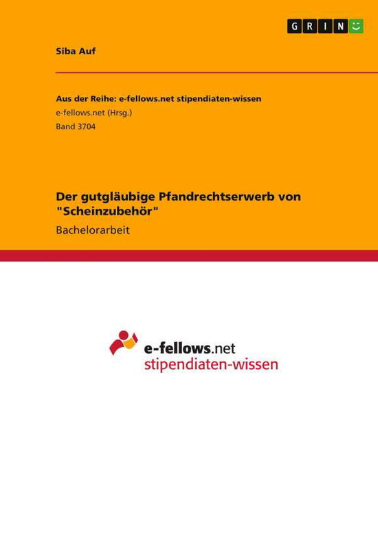 Cover for Auf · Der gutgläubige Pfandrechtserwerb v (N/A)