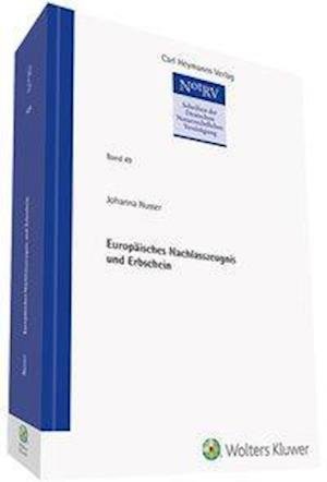 Cover for Nusser · Europäisches Nachlasszeugnis und (Book)