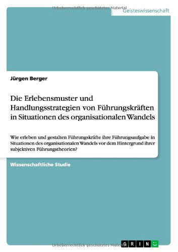 Cover for Berger · Führungskräfte in Situationen (Book) [German edition] (2014)