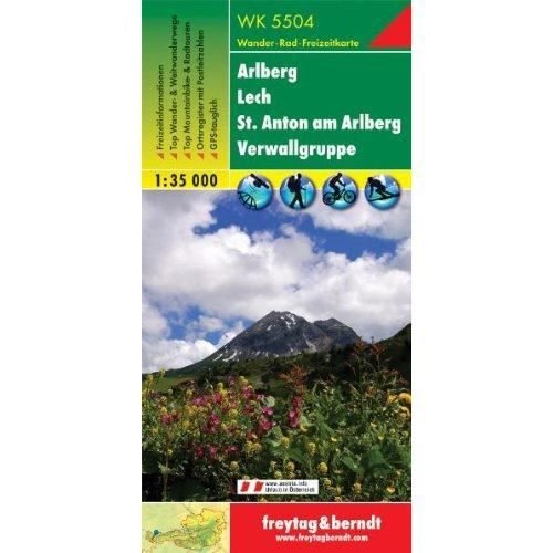 Cover for Freytag-Berndt · Arlberg - Lech - St. Anton - Verwall Alps Hiking + Leisure Map 1:35 000 (Landkarten) (2018)