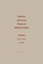 Cover for Boer · Bakhtin and Genre Theory in Biblical Studies (Society for Biclical Literature Semeia Studies) (Hardcover Book) (2009)