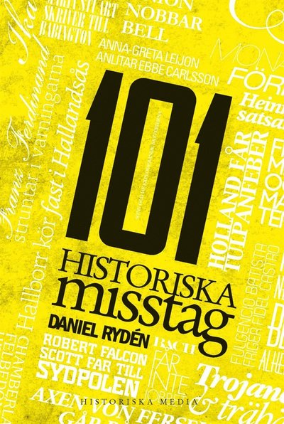 Cover for Daniel Rydén · 101-serien: 101 historiska misstag (ePUB) (2012)