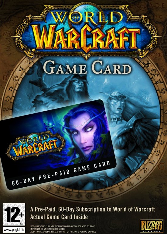 World Of Warcraft Gametime Card 60 Days - Activision Blizzard - Spiel -  - 5030917112379 - 19. Dezember 2012
