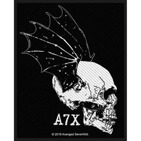 Avenged Sevenfold Standard Woven Patch: Skull Profile - Avenged Sevenfold - Produtos - PHD - 5055339797379 - 28 de outubro de 2019