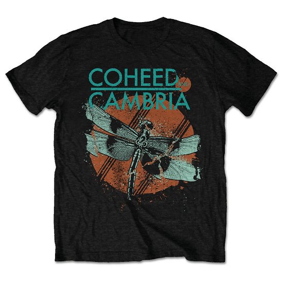 Coheed And Cambria Unisex T-Shirt: Dragonfly (Retail Pack) - Coheed And Cambria - Produtos - Bandmerch - 5056170629379 - 