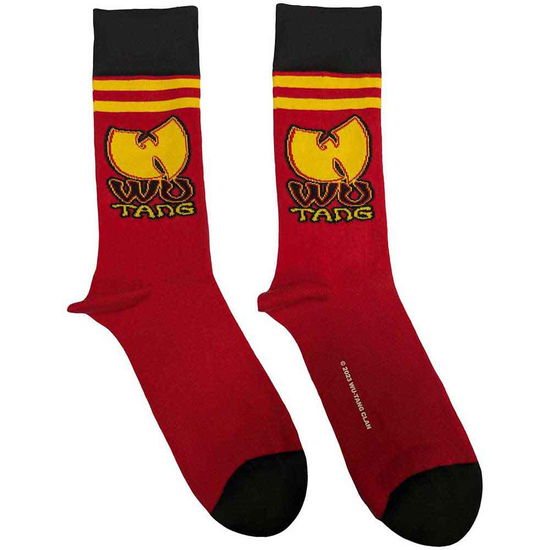 Wu-Tang Clan Unisex Ankle Socks: Wu-Tang Stripes (Red) (UK Size 7 - 11) - Wu-Tang Clan - Produtos - - 5056561092379 - 29 de junho de 2023