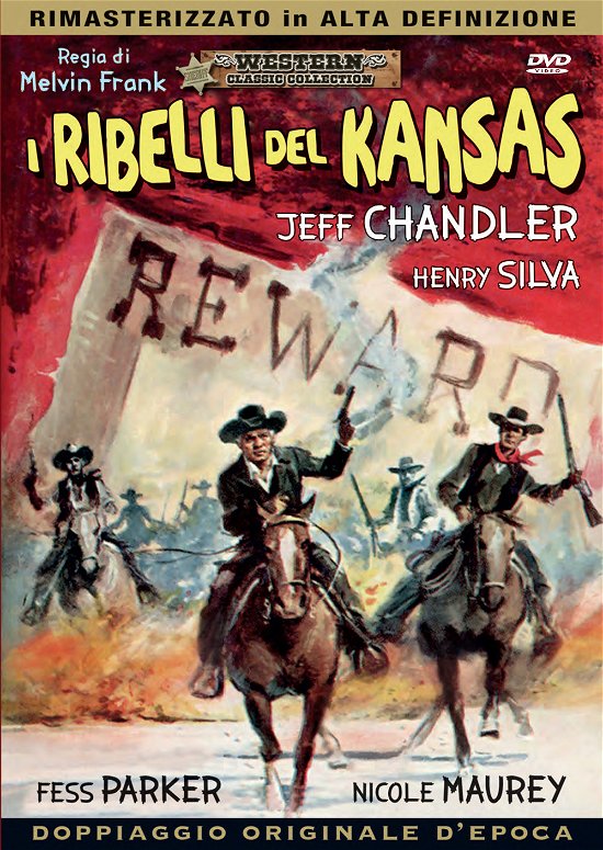Cover for Jeff Chandler · I Ribelli Del Kansas (1959) (DVD)