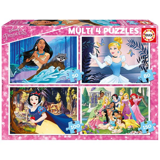 Cover for Educa · 4in1 Disney Princess 50/80/100/150 T. ** (Spielzeug) (2020)