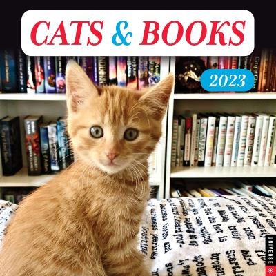 Cover for Universe Publishing · Cats &amp; Books 2023 Wall Calendar (Calendar) (2022)
