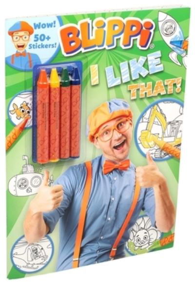 Cover for Editors of Studio Fun International · Blippi : I Like That! Coloring Book with Crayons (Buch) (2020)