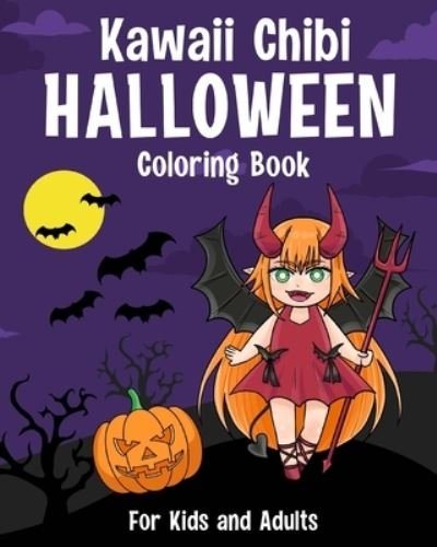 Cover for Paperland · Kawaii Chibi Halloween Coloring Book (Pocketbok) (2024)