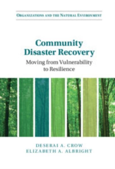 Cover for Crow, Deserai A. (University of Colorado, Denver) · Community Disaster Recovery: Moving from Vulnerability to Resilience - Organizations and the Natural Environment (Paperback Book) (2024)