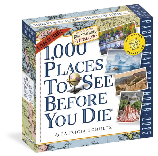 1,000 Places to See Before You Die Page-A-Day® Calendar 2025: A Year of Travel - Patricia Schultz - Gadżety - Workman Publishing - 9781523525379 - 6 sierpnia 2024