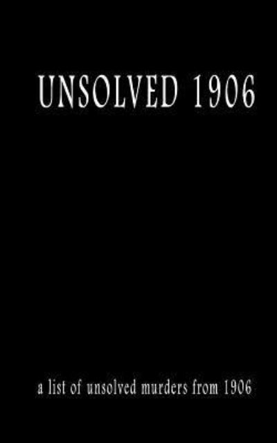 Cover for Pat Finn · Unsolved 1906 (Paperback Book) (2016)