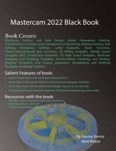 Cover for Gaurav Verma · Mastercam 2022 Black Book (Paperback Book) (2021)