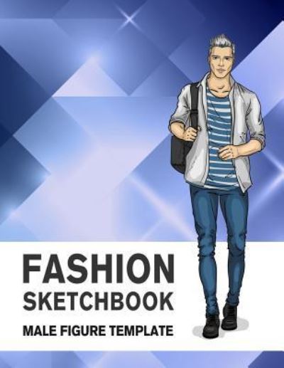 Cover for Lance Derrick · Fashion Sketchbook Male Figure Template (Paperback Book) (2019)