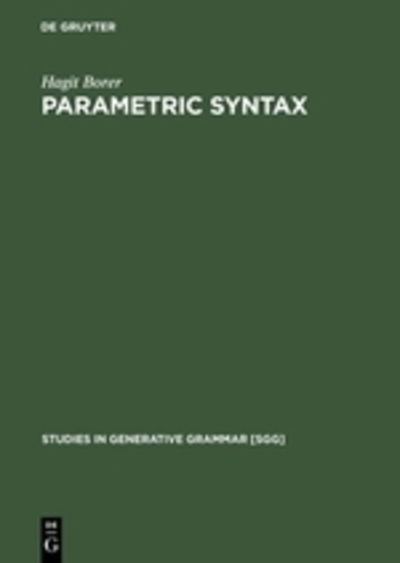 Cover for Borer · Parametric Syntax (Book) (1984)