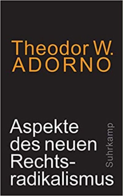 Cover for Theodor W Adorno · Aspekte des neuen Rechtsradikalismus (Paperback Book) (2019)