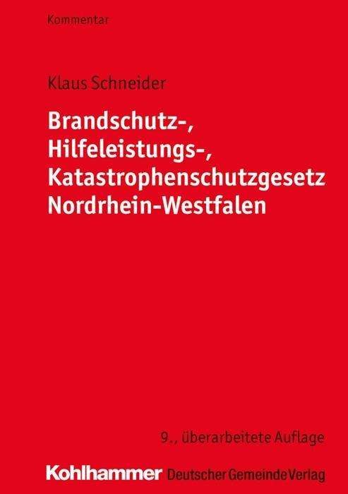Cover for Schneider · Brandschutz-, Hilfeleistungs- (Buch) (2016)