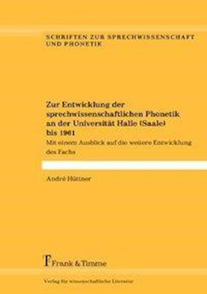 Cover for Hüttner · Zur Entwicklung der sprechwisse (Bok)