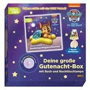 Cover for Panini Verlags GmbH · PAW Patrol: Deine große Gutenacht-Box mit Buch und Nachttischlampe (Gebundenes Buch) (2021)