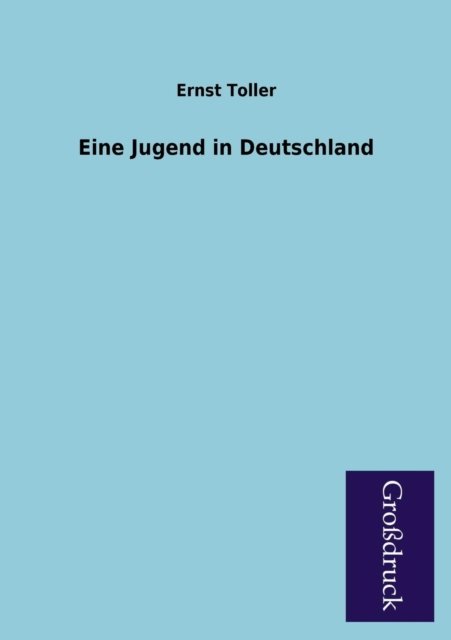 Cover for Ernst Toller · Eine Jugend in Deutschland (Paperback Book) [German edition] (2013)