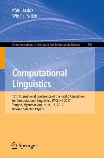 Computational Linguistics - - Books - Springer Verlag, Singapore - 9789811084379 - March 6, 2018