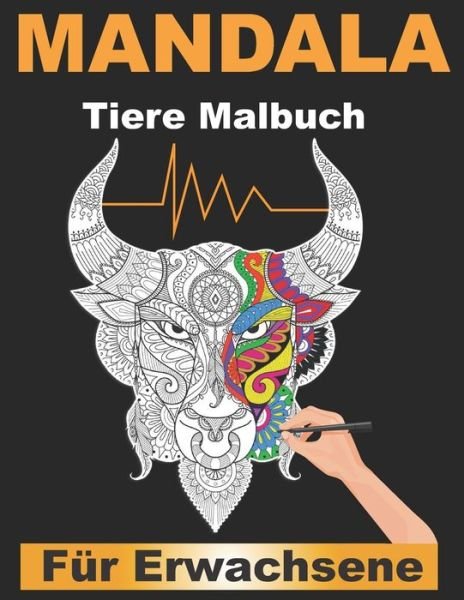 Cover for Mofaris Coloring Large Print · Mandala-Tiere Malbuch fur Erwachsene (Paperback Bog) (2020)