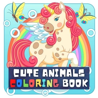 Cover for Mimozo · Cute Animals Coloring Book (Paperback Book) (2021)