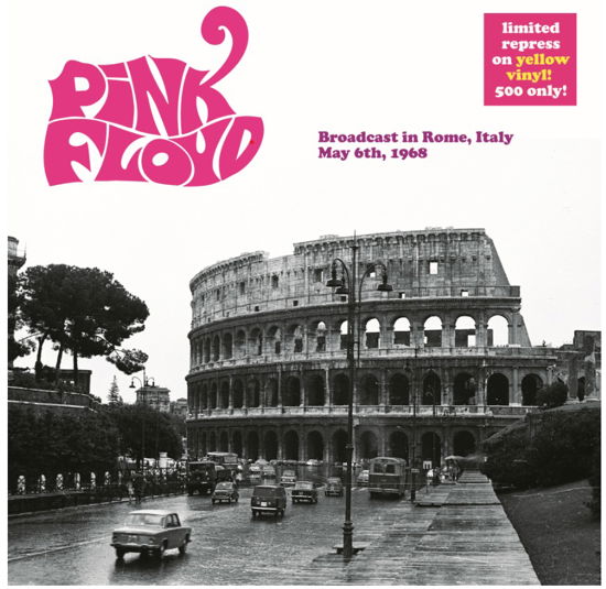 Cover for Pink Floyd · Broadcast in Rome 1968 (Yellow Vinyl) (LP) (2020)