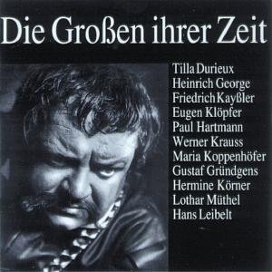 Cover for Durieux / George / Kayssler/+ · Die Großen ihrer Zeit (CD) (1997)