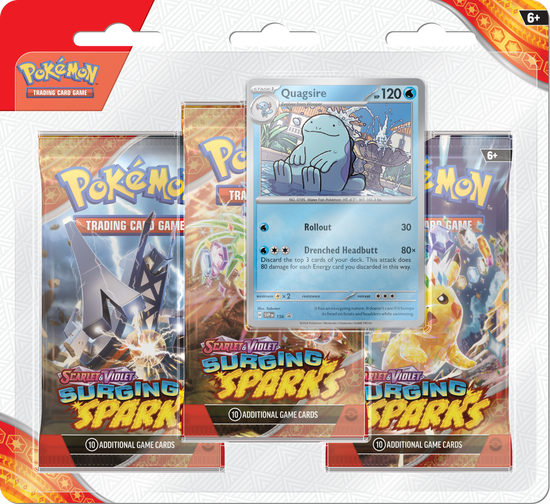 Cover for Pokemon · Sv8 Surging Sparks Blister 3p (pok85938) (Toys)