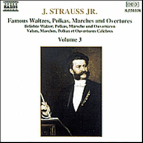 Beliebte Walzer / Polkas / +Vol.3 *s* - Strauss Johan Jr. - Musiikki - Naxos - 4891030503380 - maanantai 25. maaliskuuta 1991