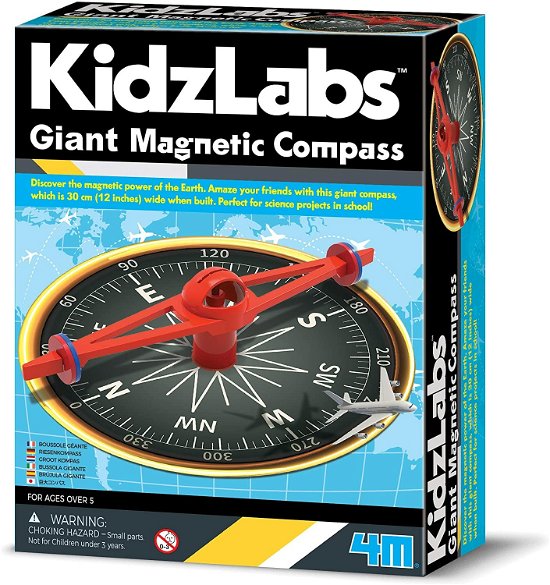 Cover for 4M: Kidzlabs · Bussola Magnetica Gigante (Toys)