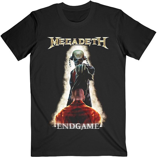 Megadeth Unisex T-Shirt: Vic Removing Hood - Megadeth - Fanituote -  - 5056368635380 - 
