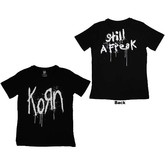 Korn Ladies T-Shirt: Still A Freak (Back Print) - Korn - Fanituote -  - 5056737215380 - 