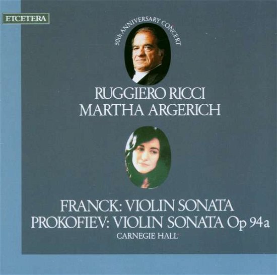 Franck / Prokofiev: Music For Violin & Piano - Ricci, Ruggiero / Argerich, Martha - Musik - ETCETERA - 8711525110380 - 10. oktober 2014