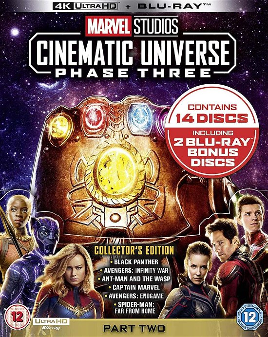 Cover for Marvel Cinematic Universe · Marvel Studios Cinematic Universe Phase 3 Part 2 (6 Films) (4K Ultra HD) [Collectors edition] (2019)