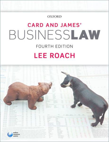 Cover for Roach, Lee (Senior Lecturer in Law, Senior Lecturer in Law, University of Portsmouth) · Card &amp; James' Business Law (Pocketbok) [4 Revised edition] (2016)