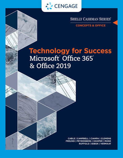 Cover for Vermaat, Misty (Purdue University Calumet) · Technology for Success and Shelly Cashman Series Microsoft?Office 365 &amp; Office 2019 (Taschenbuch) [New edition] (2019)