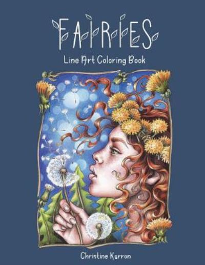 Cover for Christine Karron · Fairies Line Art Coloring Book (Paperback Book) (2018)