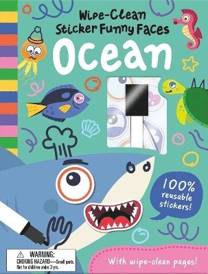 Rob Abbott · Wipe-Clean Sticker Funny Faces Ocean - Wipe-Clean Sticker Funny Faces (Hardcover Book) (2024)