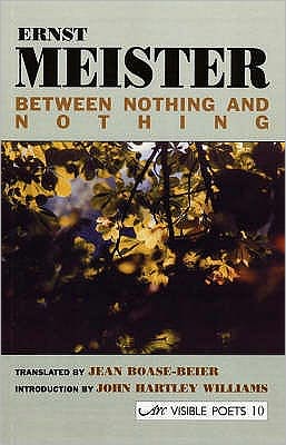 Cover for Ernst Meister · Between Nothing and Nothing (Paperback Book) (2003)