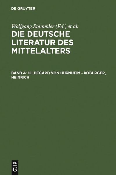 Cover for Christine St Llinger-l Ser · Hildegard von Hürnheim - Koburger, Hein (Book) (1983)