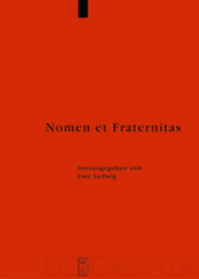 Cover for Uwe · Nomen et Fraternitas (Book) [German, 1 edition] (2008)